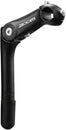 Potencia ajustable Zoom Quick Comfort de 90 mm y 25,4" con abrazadera ajustable de 80 a 150 grados, 25,4 a 24 dientes por pulgada, aluminio negro