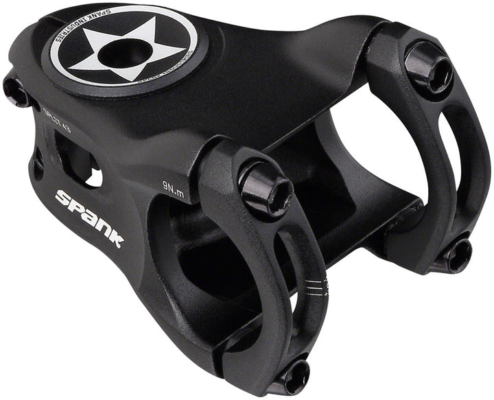 Vástago dividido Spank - 43 mm, abrazadera de 31,8 mm +/- 0,1 1/8", aluminio, negro