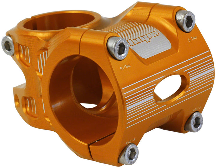 Potencia Hope AM/Freeride - 35 mm, abrazadera 35 +/-0, 1 1/8", aluminio, color naranja