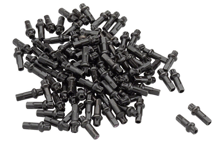 Cabecillas de latón DT Swiss Squorx Pro Head Pro Lock: 2,0 x 15 mm, color negro, caja de 100