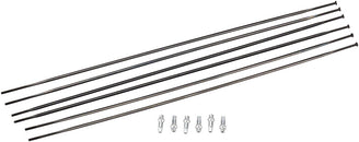Kit de radios DT Swiss PR1600 DiCut 21 DB: delanteros y traseros, negros