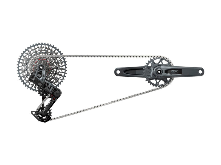 SRAM GX T-Type Eagle Transmission Groupset - 165mm Crank 32t Chainring AXS POD Controller 10-52t Cassette Rear Derailleur Chain