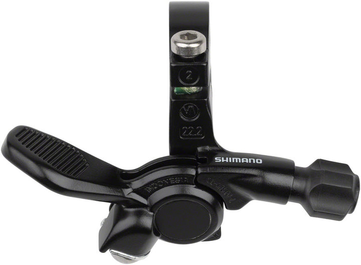 Control remoto para tija telescópica Shimano SL-MT500-L (montaje de abrazadera de banda izquierda, negro)