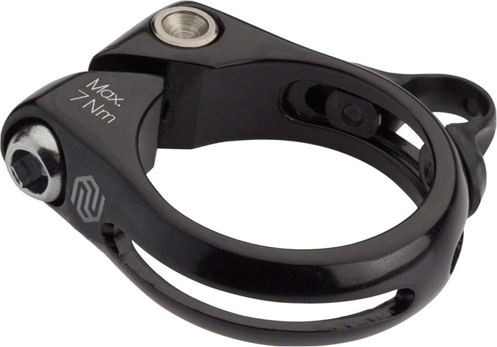 Abrazadera de tija telescópica Promax DP-1 - 34,9 mm, negra, atornillable