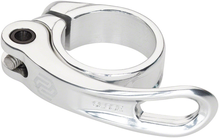 Abrazadera de tija de sillín Promax QR-1 - 34,9 mm QR Plateado