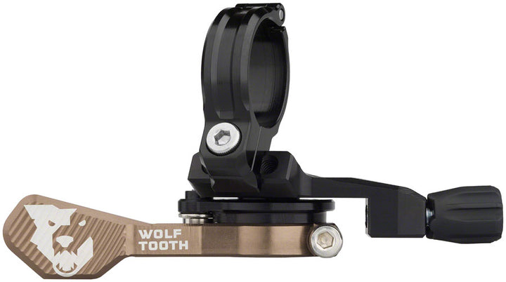 Maneta para tija telescópica Wolf Tooth ReMote Pro (abrazadera de 22,2 mm, color espresso)