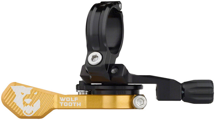 Maneta para tija telescópica Wolf Tooth ReMote Pro - Abrazadera de 22,2 mm, color dorado