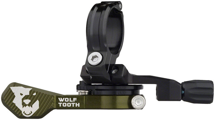 Maneta para tija telescópica Wolf Tooth ReMote Pro - Abrazadera de 22,2 mm color oliva