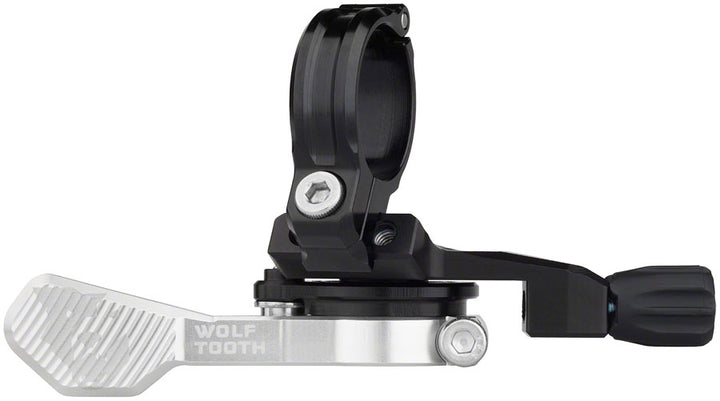 Maneta para tija telescópica Wolf Tooth ReMote Pro (abrazadera de 22,2 mm, plateada)