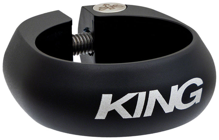 Abrazadera de tija de sillín Chris King de 34,9 mm, atornillable, color negro mate