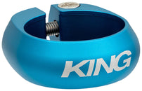 Abrazadera de tija de sillín Chris King de 34,9 mm, atornillable, color turquesa mate