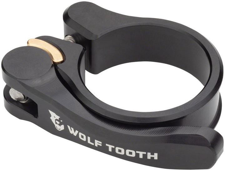 Abrazadera de tija de sillín de liberación rápida Wolf Tooth Components - 34,9 mm QR Negro