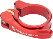 Abrazadera de tija de sillín de liberación rápida Wolf Tooth Components - 31,8 mm QR Rojo