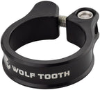 Abrazadera de tija de sillín Wolf Tooth de 29,8 mm, atornillable, color negro