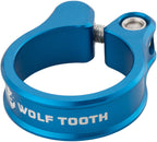 Abrazadera de tija de sillín Wolf Tooth - 31,8 mm, atornillable, azul