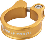 Abrazadera de tija de sillín Wolf Tooth - 31,8 mm, atornillable, color dorado