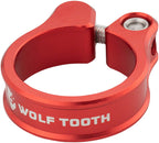 Abrazadera de tija de sillín Wolf Tooth - 36,4 mm, atornillable, color rojo