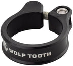 Abrazadera de tija de sillín Wolf Tooth de 28,6 mm, color negro, atornillable