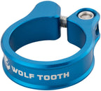Abrazadera de tija de sillín Wolf Tooth - 28,6 mm, atornillable, azul
