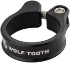 Abrazadera de tija de sillín Wolf Tooth de 39,7 mm, atornillable, color negro