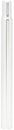 Zoom 25.4 x 300mm Silver Straight Alloy Post