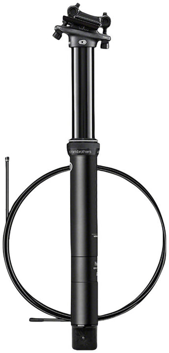 Tija telescópica Crankbrothers Highline 7 - 30,9" 100 mm, color negro