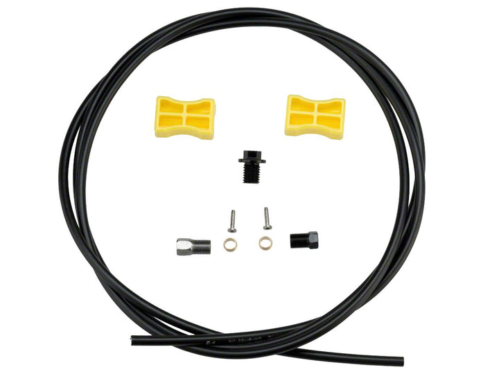 Kit de latiguillos de freno de disco de alta presión Shimano SM-BH90-JKS - Conector de pinza recta de 1700 mm, color negro