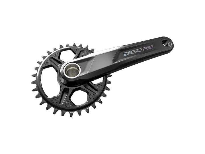 Juego de bielas Shimano Deore FC-M6100-1 (170 mm, 12 velocidades, 32 dientes), color negro