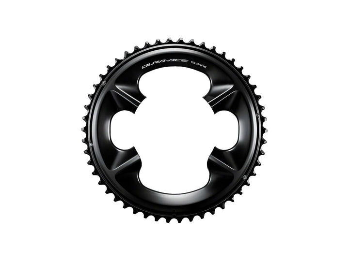 Plato Shimano Dura-Ace FC-R9200 de 12 velocidades, 50 dientes, asimétrico, 110 BCD, negro, NK