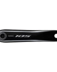 Shimano 105 FC-R7100 Crankset - 172.5mm 12-Speed 50/34t 110 Asymmetric BCD Hollowtech II Spindle Interface BLK