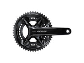 Juego de bielas Shimano 105 FC-R7100 - 170 mm, 12 velocidades, 50/34 dientes, 110 BCD asimétrico, interfaz de eje Hollowtech II, negro