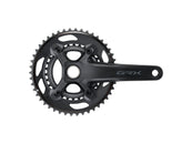 Juego de bielas Shimano GRX FC-RX610-2 - 175 mm, 12 velocidades, 46/30 dientes, 110/80 BCD, eje Hollowtech II, interfaz BLK
