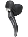 Maneta de freno de disco Shimano GRX BL-RX810/BR-RX810 (delantera, hidráulica, montaje plano, pastillas de resina con aletas, color negro)