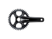 Juego de bielas Shimano GRX FC-RX820-1 - 170 mm, 12 velocidades, 40 dientes, 110 BCD, Hollowtech II, negro