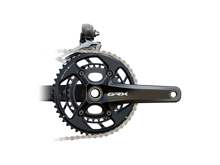 Juego de bielas Shimano GRX FC-RX820-2 - 172,5 mm, 12 velocidades, 48/31 dientes, 110/80 BCD, Hollowtech II BLK