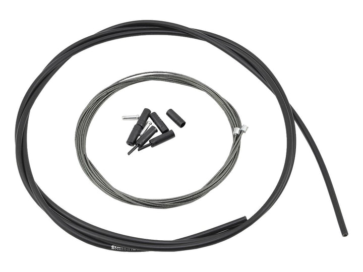 Juego de cable y funda para desviador Shimano Road Optislick, color negro