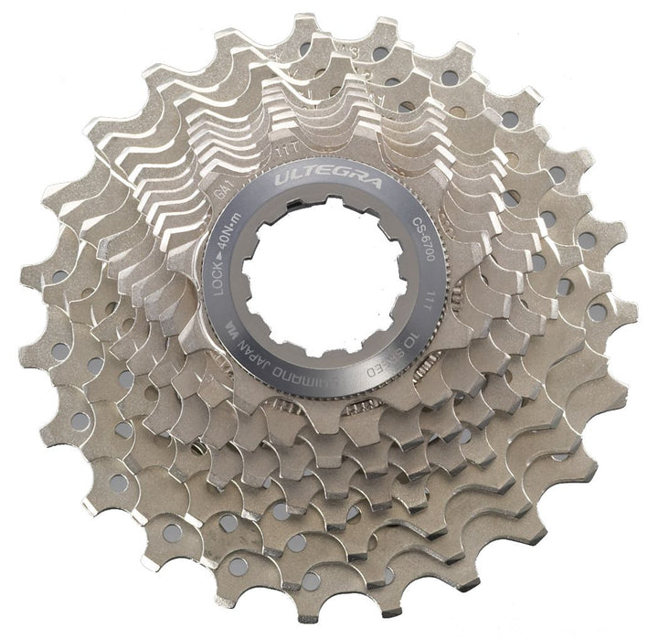 Cassette Shimano Ultegra CS-6700 - 10 velocidades, 11-25 dientes, plateado