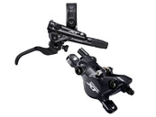 Maneta de freno de disco Shimano Deore XT BL-M8100/BR-M8100 (trasera), montaje en poste hidráulico, pastillas con aletas de 2 pistones, abrazadera I-SPEC EV, color negro
