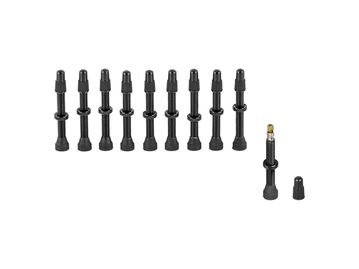 Valve Stan's NoTubes Presta 35mm Aluminum Black 10 Pack