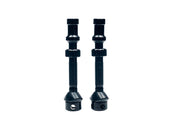 Vástagos de válvula Stans Tubeless Universal+ - Par de válvulas de aleación regulares negras