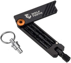 Llave hexagonal multiherramienta Wolf Tooth de 6 puntas con llavero - Naranja