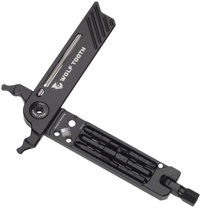 Alicates de 8 puntas Wolf Tooth con perno negro