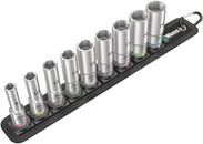 Juego de vasos Wera Belt B Deep 1 - accionamiento de 3/8" 9 piezas