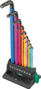 Juego de llaves hexagonales Wera 950/9 Hex-Plus Multicolor de 3 llaves en L (métricas)