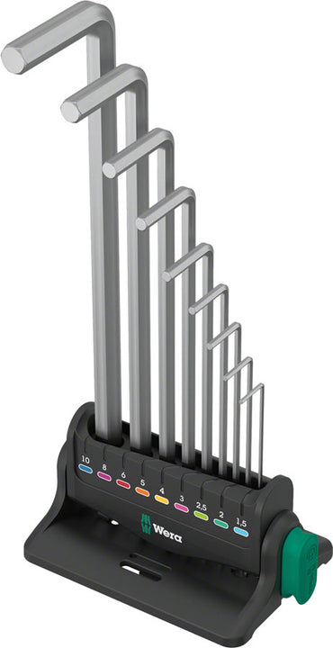 Juego de llaves en L Wera 950/9 Hex-Plus Chrome de 8 piezas (métricas)