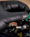 Guantes mecánicos de nitrilo de resistencia industrial Unior - Caja de 100 unidades, tamaño mediano