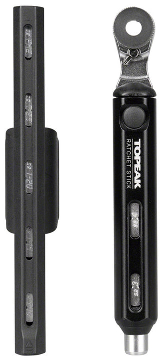 Herramienta de trinquete Topeak Ratchet Stick - Juego de 10 puntas negras