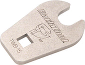 Adaptador de pedal de pata de gallo Park Tool TWB-15 de 15 mm y 3/8"