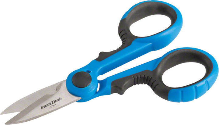 Tijeras de taller Park Tool SZR-1 con hojas de acero inoxidable y empuñaduras de doble densidad
