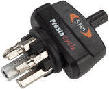 Herramienta dinamométrica preajustada Prestacycle TorqKey Mini de 5 Nm, juego de 6 puntas y soporte